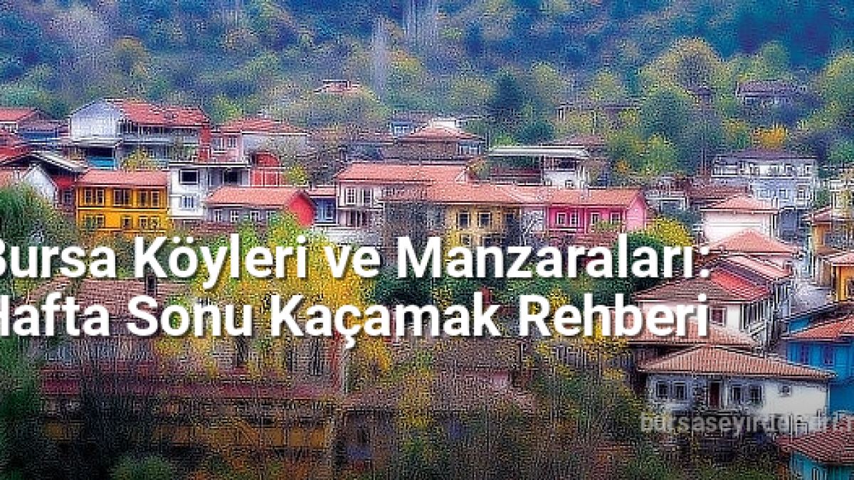 Bursa Köyleri ve Manzaraları: Hafta Sonu Kaçamak Rehberi - bursaseyirdefteri.net.tc